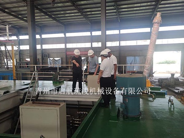 黃河口生態保護區領導視察設備進度